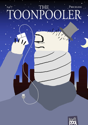 Cartoon: The Toonpooler cover (medium) by max tagged tilley,eustace,newyorker,cover,magazine,yorker,new,toonpooler,toonpool