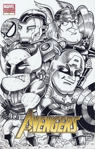 How to draw The Avengers (new) - Sketchok easy drawing guides