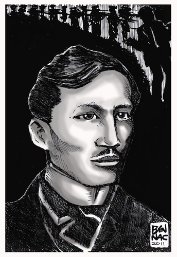 Cartoon: Dr. Jose Rizal (medium) by bennaccartoons tagged doctor,rizal,philippines