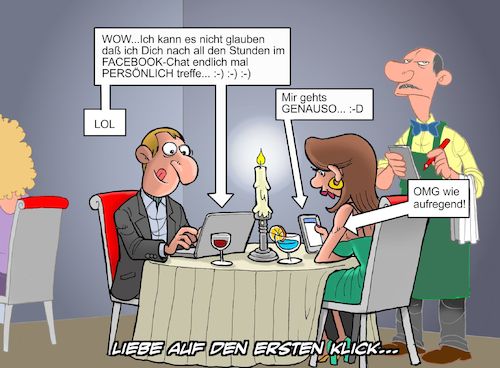 Cartoon: Dating (medium) by Chris Berger tagged liebe,internet,bekanntschaft,date,dating,treffen,erstes,rendezvous,computer,laptop,smartphone,valentinstag,amore,liebe,internet,bekanntschaft,date,dating,treffen,erstes,rendezvous,computer,laptop,smartphone,valentinstag,amore