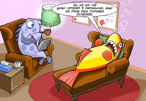 Fisch beim Psychiater