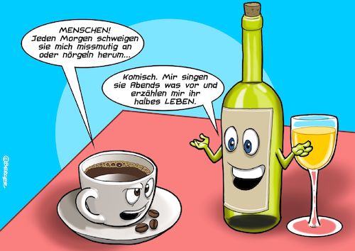 Kaffee Wein