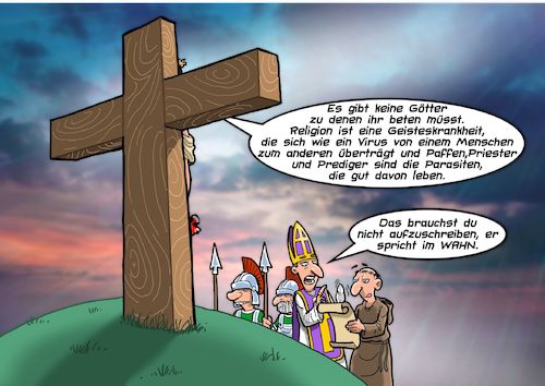 Cartoon: Ostern (medium) by Chris Berger tagged religion,gott,tod,aberglaube,selbstverantwortung,angst,priester,prediger,pfarrer,religion,gott,tod,aberglaube,selbstverantwortung,angst,priester,prediger,pfarrer