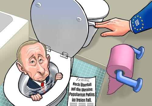 Putin flushed Putin flushed