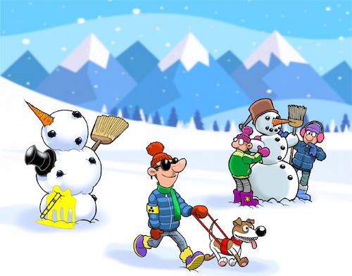 Schneemannbauen Schneemannbauen