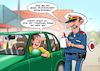 Cartoon: Alkotest (small) by Joshua Aaron tagged alkohol,polizei,führerscheinentzug,alkolenker,weinprobe,schnapsprobe,cop,bulle