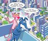 Cartoon: Ameisen (small) by Chris Berger tagged pink,panther,elise,blau,rosaroter,menschen,ameisen,city,grosstadt