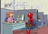 Cartoon: Arbeitsamt (small) by Chris Berger tagged spinne,spiderman,netz,webdesigner,arbeitsamt