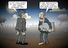 Cartoon: Ausweispflicht (small) by Chris Berger tagged corona,covid,test,zombie,ausweis