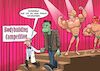 Cartoon: Bodybuilding (small) by Joshua Aaron tagged frankenstein,monster,bodybuilding,wettbewerb,cometition