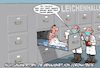 Cartoon: Corona Test (small) by Chris Berger tagged corona,covid,test,genauigkeit,leichenhalle,patient,arzt,doktor