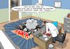 Cartoon: Coronares Fett (small) by Joshua Aaron tagged arzt,test,covid,19,corona,virus,epidemie,pandemie,fett,gewicht,dick,zunahme