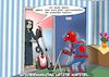 Cartoon: Das Ende der Spinne (small) by Joshua Aaron tagged spiderman,spinne,tod,ende,staubsauger