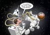 Cartoon: Diarrhoe im Weltall (small) by Joshua Aaron tagged durchfall,dünnschiss,diarrhoe,astronaut,all,weltraum,rakete