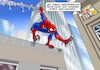 Cartoon: Frozen Spidey (small) by Joshua Aaron tagged spiderman,spinne,kalt,polarluft,gefroren,winter,kälteeinbruch