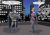 Cartoon: Hygienemassnahmen (small) by Joshua Aaron tagged catwoman,batman,parasiten