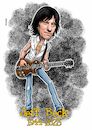 Cartoon: Jeff Beck (small) by Joshua Aaron tagged jeff,beck,yardbirds,group,rod,steward,ozzy