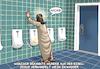 Cartoon: Jesus (small) by Chris Berger tagged jesus,wunder,wein,wasser,pissoir,toilette