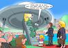 Cartoon: Kontakt der dritten Art (small) by Joshua Aaron tagged aliens,landung,ufo,ausserirdische,drogen,nutten,versammlung