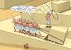Cartoon: Künstliche Intelligenz (small) by Joshua Aaron tagged ki,künstliche,intelligenz,jobs,arbeitsmarkt,sklaven,ägypten,pyramiden