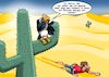 Cartoon: Mahlzeit (small) by Chris Berger tagged geier,aas,wüste,verdursten,sand,durst,tod