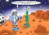 Cartoon: Mars (small) by Joshua Aaron tagged mars,eis,raumkapsel,marsflug,nasa,apollo,astronaut