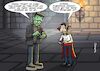 Cartoon: Monster Tinder (small) by Joshua Aaron tagged dracula,frankenstein,tinder,soziale,netzwerke