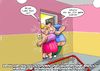 Cartoon: Nach dem Lockdown (small) by Joshua Aaron tagged lockdown,quarantäne,covid,corona,pandemie,übergewicht,fett,dick,ausgang
