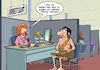 Cartoon: Neanderthaler Jobinterview (small) by Chris Berger tagged neanderthaler,steinzeitmensch,arbeitsamt,jobinterview,job,zukunft