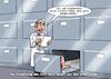 Cartoon: PCR Test (small) by Joshua Aaron tagged corona,omikron,delta,covid,test,pcr,pandemie,todesopfer,krankheit