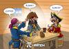 Cartoon: Pi-Raten (small) by Chris Berger tagged piraten zahl pi mathematik math2022