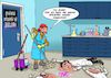 Cartoon: Putzfrau (small) by Chris Berger tagged virologie,virus,krankenhaus,opfer,seuche,verseucht,putzfrau