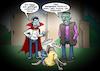 Cartoon: Sauberkeit (small) by Chris Berger tagged hund,eier,lecken,werwolf,frankenstein,dracula,hygiene