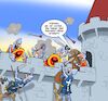 Cartoon: Souvenir Souvenir (small) by Chris Berger tagged burg,schlacht,belagerung,souvenir,ritter,mittelalter