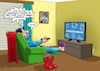 Cartoon: Stay at home (small) by Joshua Aaron tagged superman,wir,bleiben,zuhause,stay,at,home,corona,covid,pandemie,2020