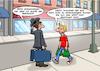 Cartoon: Suche (small) by Chris Berger tagged bahnhof,wegbeschreibung,suche,auskunft