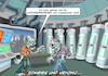 Cartoon: Tiefkühlkost (small) by Chris Berger tagged kryonic,cryonic,zombies,tiefkuehlkost,eingefroren