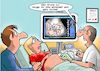Cartoon: Ultraschall (small) by Joshua Aaron tagged ultraschall,schwangerschaft,soziale,medien,mutter,arzt,kind
