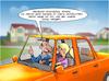 Cartoon: Unfallfrei (small) by Joshua Aaron tagged unfallfrei,frau,steuer,gangschaltung,macho,chauvinistisch