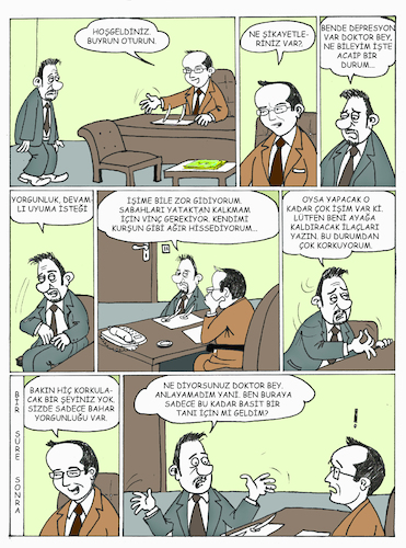 Cartoon: popüler psikiyatri (medium) by ahmet sadi tagged psychiatry,doctor,patient