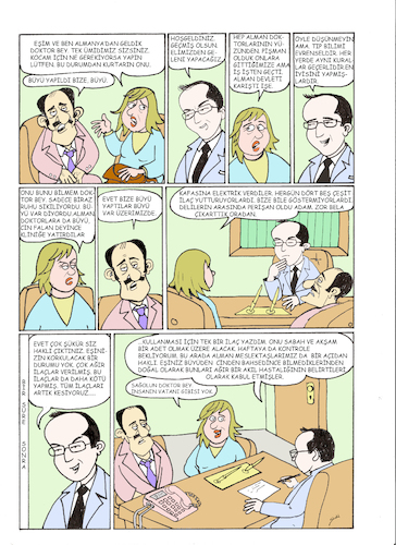 Cartoon: popüler psikiyatri (medium) by ahmet sadi tagged psychiatry,doctor,patient