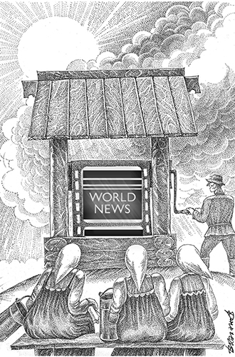 Cartoon: News (medium) by Vladimir Khakhanov tagged news