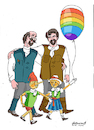 Cartoon: Couple (small) by Vladimir Khakhanov tagged family