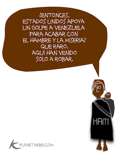 Cartoon: Haiti (medium) by Kike Estrada tagged haiti,blind,world