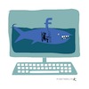 Cartoon: FB (small) by Kike Estrada tagged facebook,information,privacy