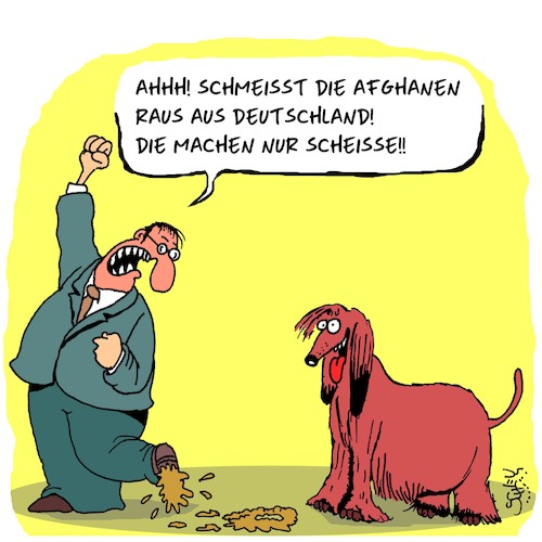 Cartoon: Afghanen (medium) by Karsten Schley tagged politik,asyl,abschiebung,afghanistan,deutschland,europa,migration,krieg,terror,taliban,rassismus,demokratie,gesetze,politik,asyl,abschiebung,afghanistan,deutschland,europa,migration,krieg,terror,taliban,rassismus,demokratie,gesetze