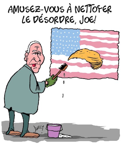 Cartoon: Amusez-vous! (medium) by Karsten Schley tagged biden,trump,usa,elections,politique,division,desordre,republicains,democrates,biden,trump,usa,elections,politique,division,desordre,republicains,democrates