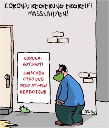 Cartoon: Anti-Corona-Massnahmen (medium) by Karsten Schley tagged politik,gesundheit,regierung,gesellschaft,wirtschaft,öffentlichkeit,deutschland,politik,gesundheit,regierung,gesellschaft,wirtschaft,öffentlichkeit,deutschland
