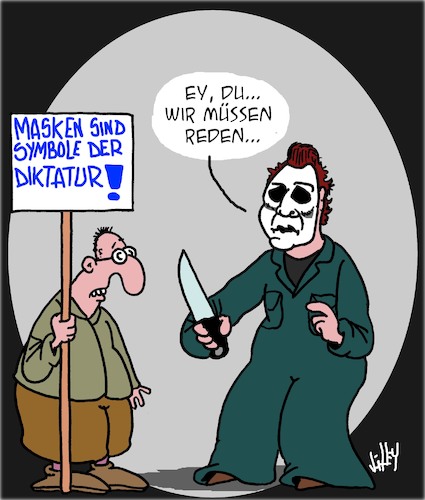 Cartoon: Anti-Masken-Protest (medium) by Karsten Schley tagged masken,coronavirus,covid19,verschwörungstheorien,aluhüte,wissenschaft,bildung,filme,gesellschaft,gesundheit,politik,masken,coronavirus,covid19,verschwörungstheorien,aluhüte,wissenschaft,bildung,filme,gesellschaft,gesundheit,politik