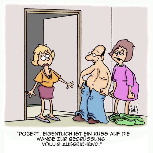 Cartoon: Ausreichend (medium) by Karsten Schley tagged männer,frauen,kultur,freunde,freundschaft,familie,liebe,ehe,beziehungen,männer,frauen,kultur,freunde,freundschaft,familie,liebe,ehe,sex,beziehungen